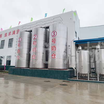 Outdoor roestvrijstalen tanks Melkopslagsilo 10000 gallon