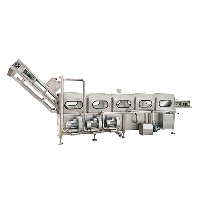 Wortelwas- en schilmachine Roestvrijstalen wortelverwerkingsapparatuur